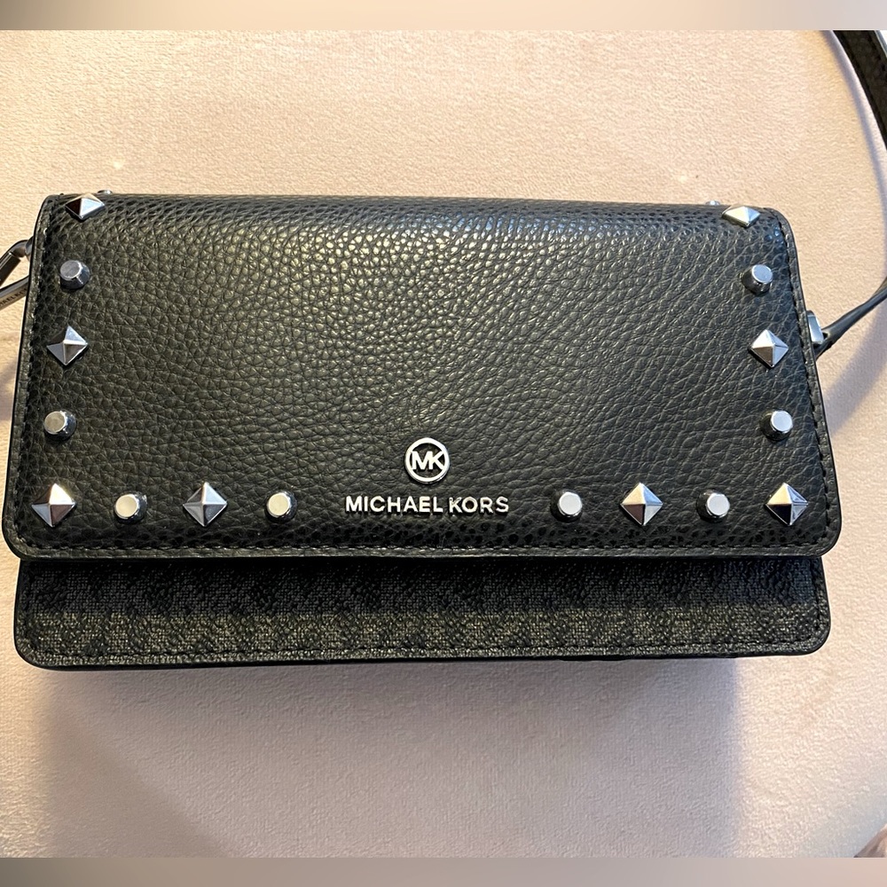 Michael Kors black logo crossbody